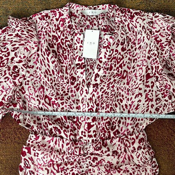 IRO Gira Dress Pink/White Size 40 - Picture 10 of 13